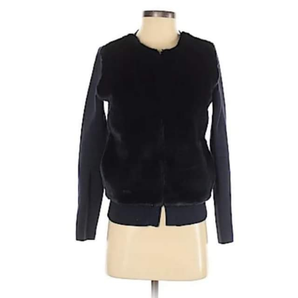 Banana Republic faux fur coat L